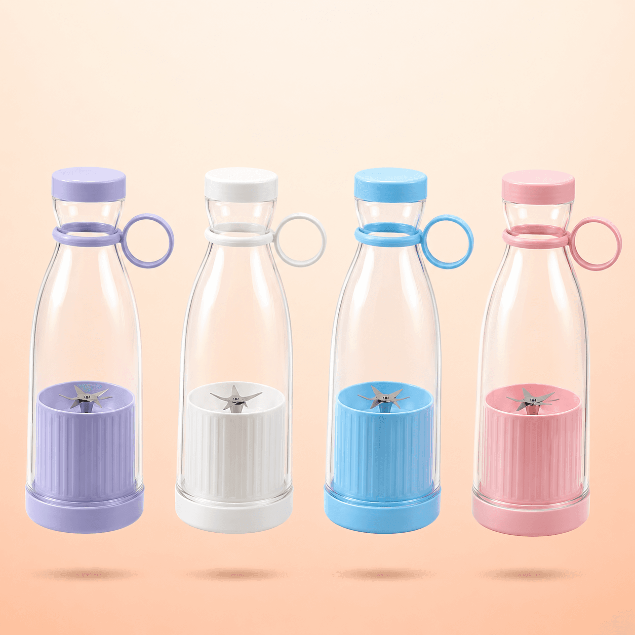 Stylish Multi-Color Water Bottle with Lid