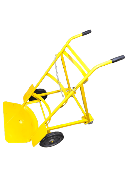 Yellow Double Cylinder hand trolley