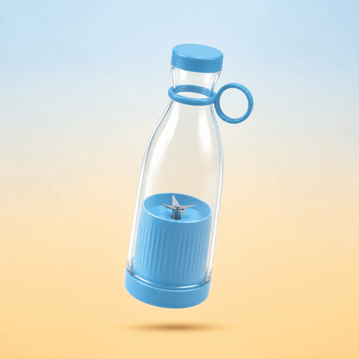 Blue Blender Bottle for Smoothies and Shakes